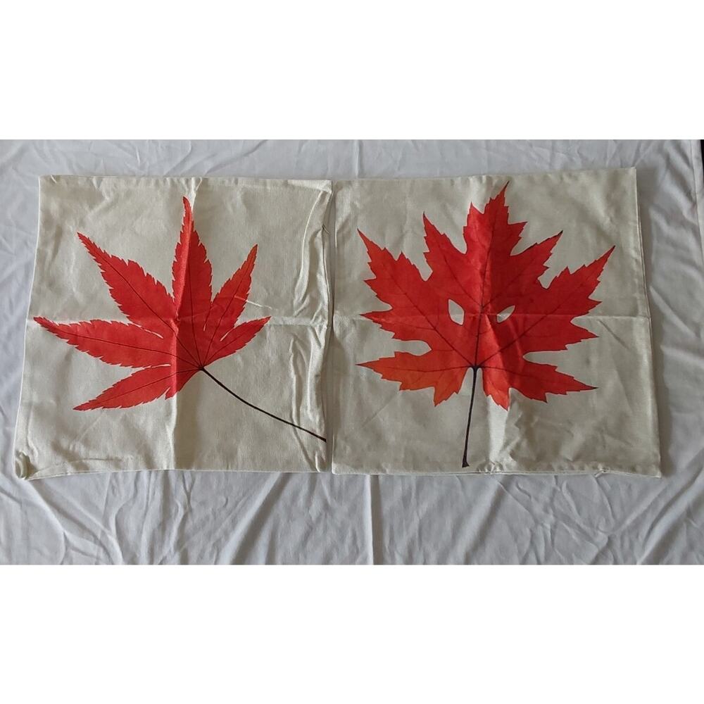 Leaf 18x18 Pillow Covers Set Of 2 #273